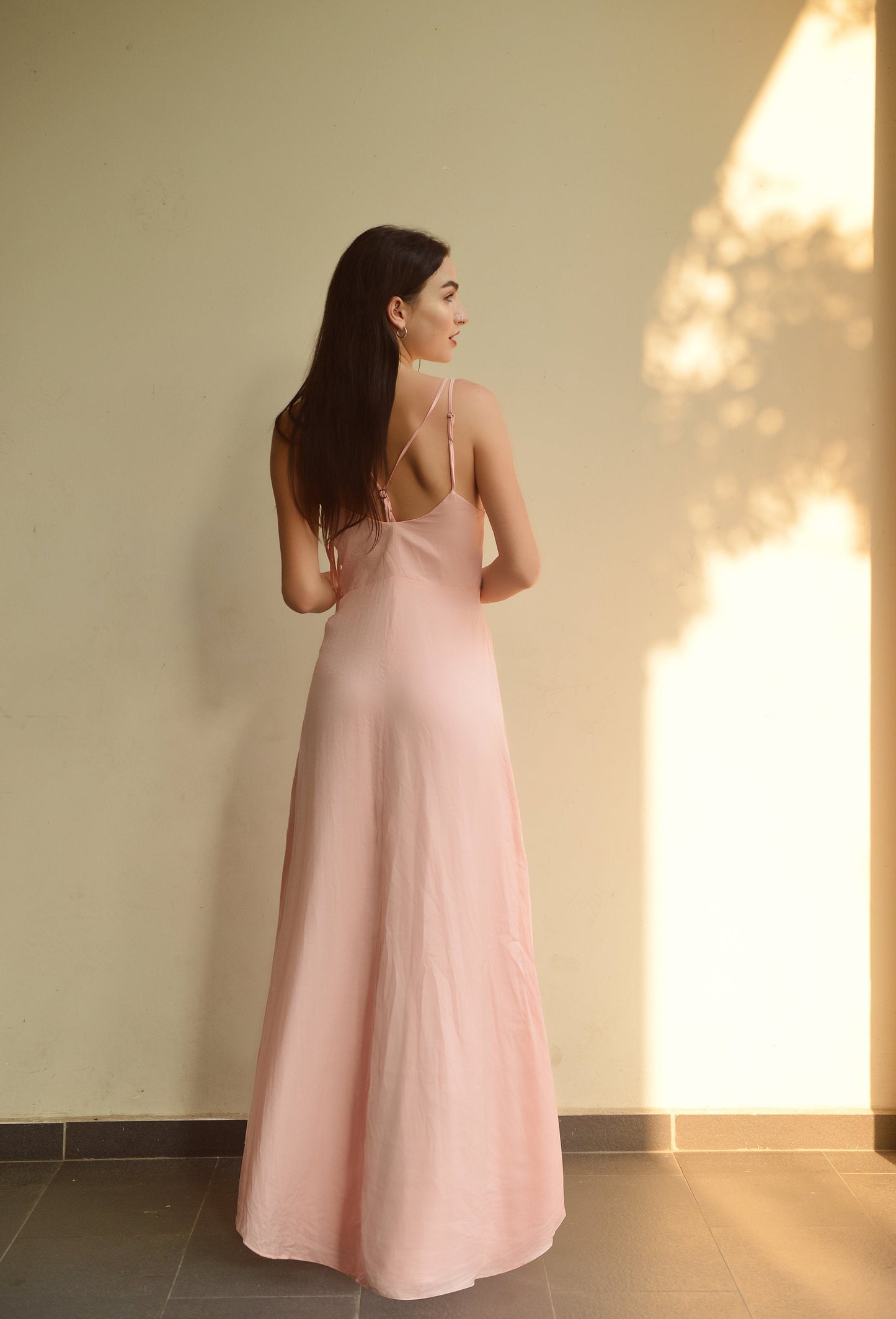 Silk Maxi Dress - Long Formal Dress - Women Silk Dress - Wedding Guest Dress - Silk Prom Dress - Lelasilk
