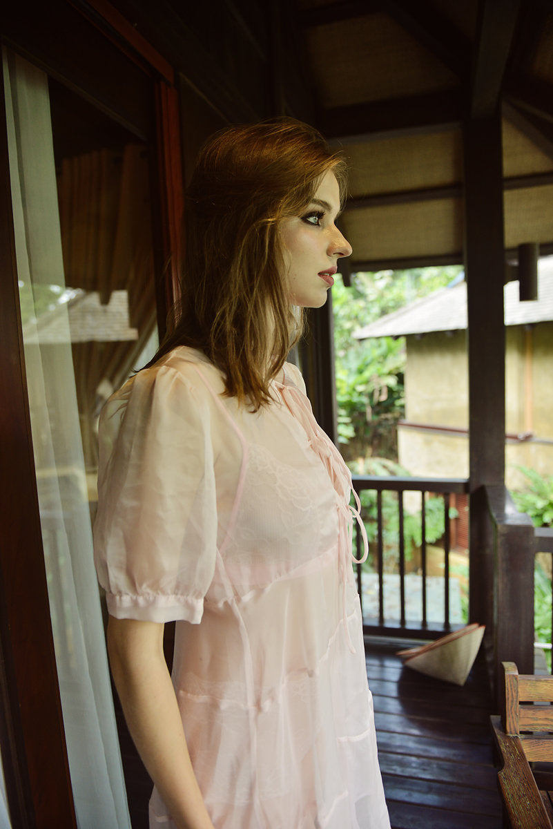 Sheer Silk Slip - Sexy Lingerie Sleepwear - See through Nightgown - Wedding Gift Idea - Gift For Her