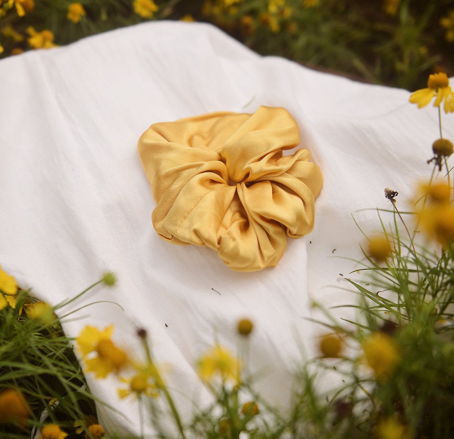 Silk Big Scrunchies - Set of 8 - Real Silk Scrunchies - White Silk Scrunchies - Hair Scrunchies - Best Hair Gift