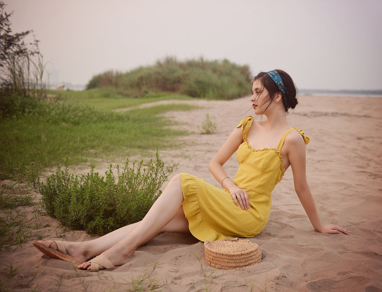 Linen Summer Dress for Women - Soft Cotton Dress - Organic Cotton - Natural Fabric
