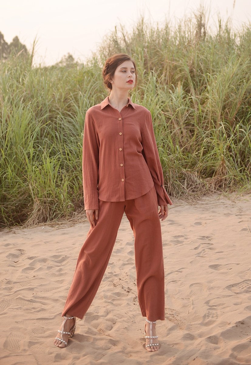 Organic Cotton Pajamas - Women Cotton Pajamas - Women Pajamas Set - Natural Clothing