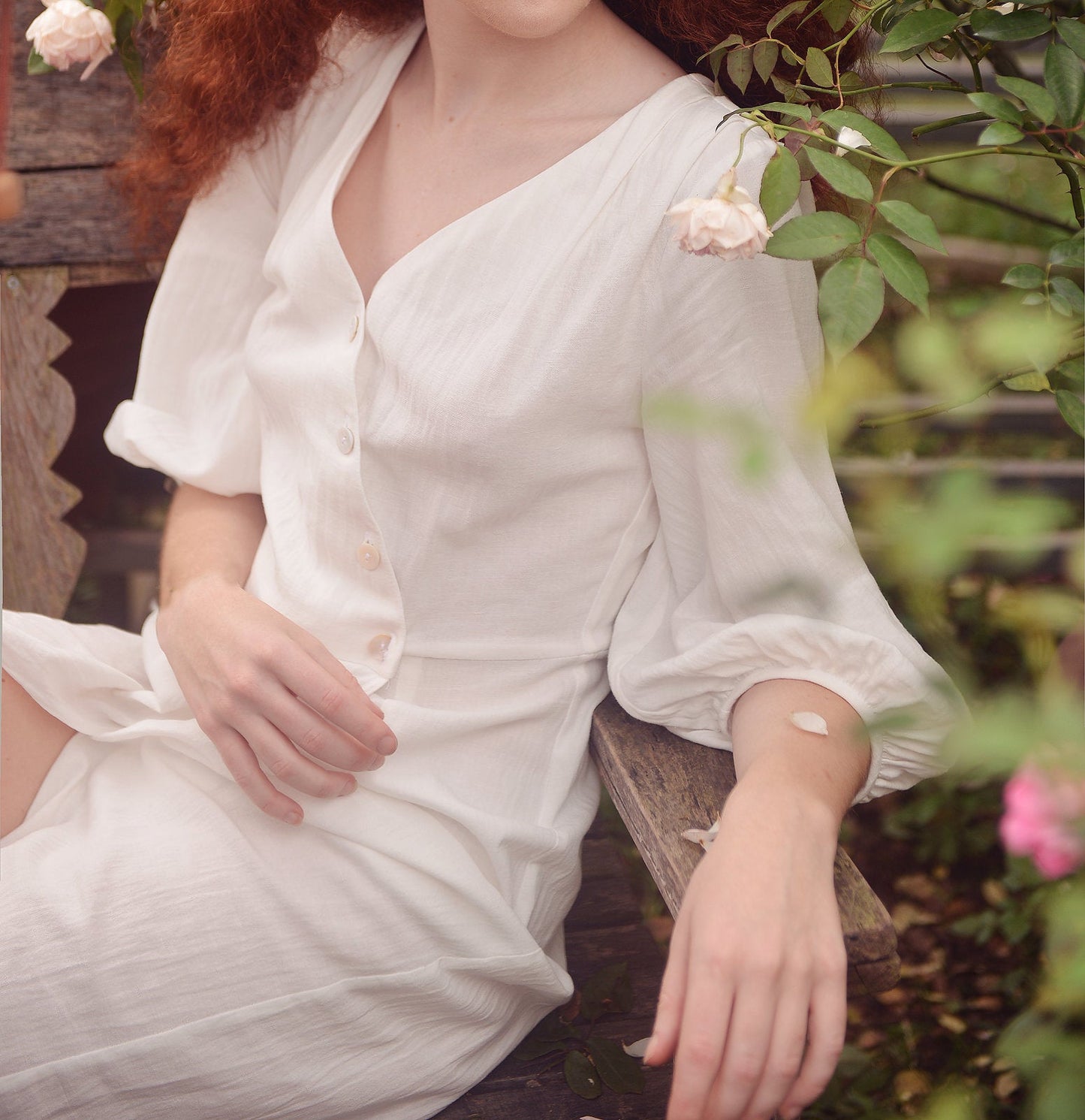 Cotton Wrap Dress - Organic Cotton Dress - Women Long Robe Dress - Organic Cotton Robe Dress - Natural Eco-Friendly Dress