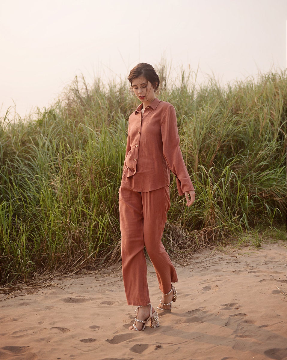 Organic Cotton Pajamas - Women Cotton Pajamas - Women Pajamas Set - Natural Clothing