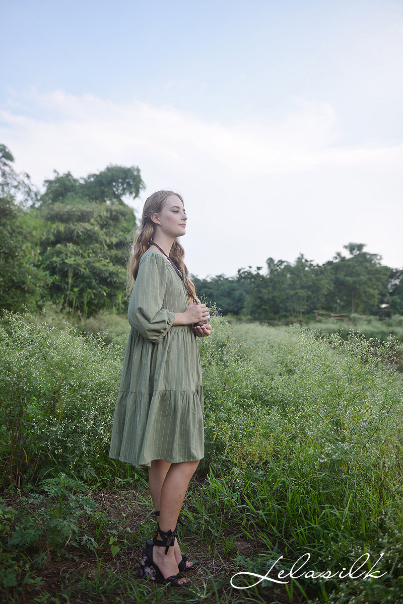 Linen Loose Dress - Summer Women Dress - Organic Clothing - Linen Cotton Dress - Natural Fabric