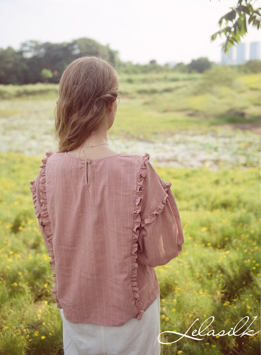 Women Linen Top - Long Sleeves Linen Top - Women Linen Blouse - Organic Clothing