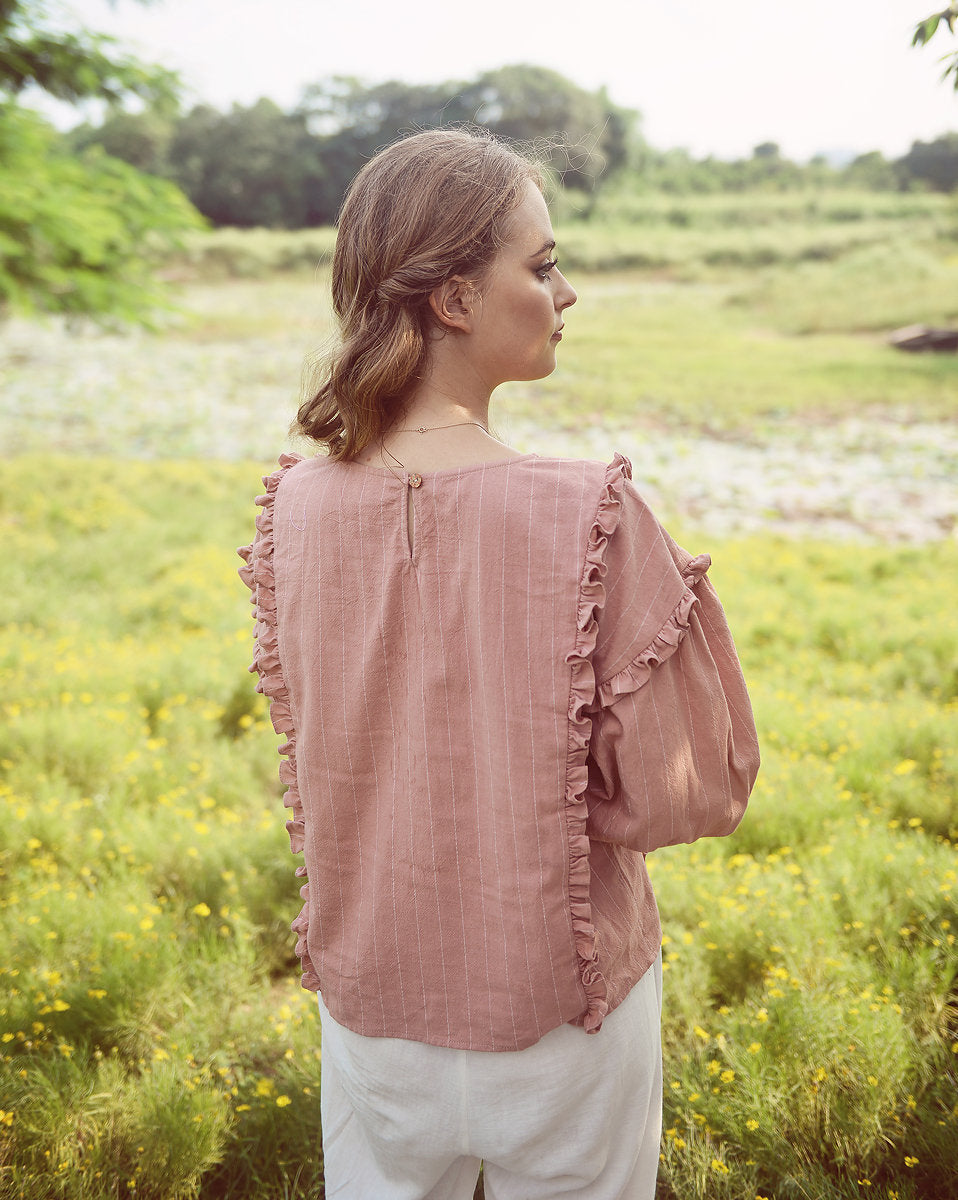Women Linen Top - Long Sleeves Linen Top - Women Linen Blouse - Organic Clothing