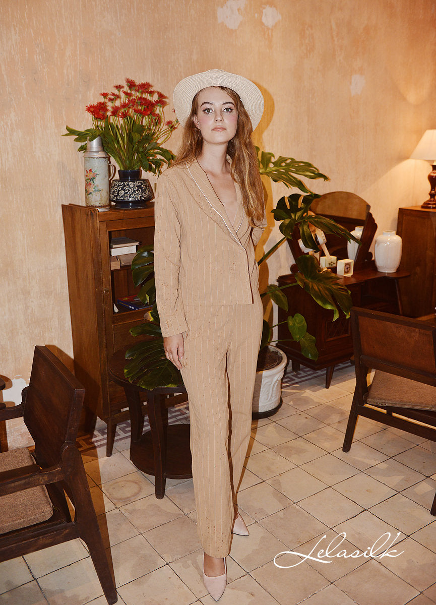Linen Blazer Women - Women Cotton Jacket - Women Organic Clothing - Organic Cotton
