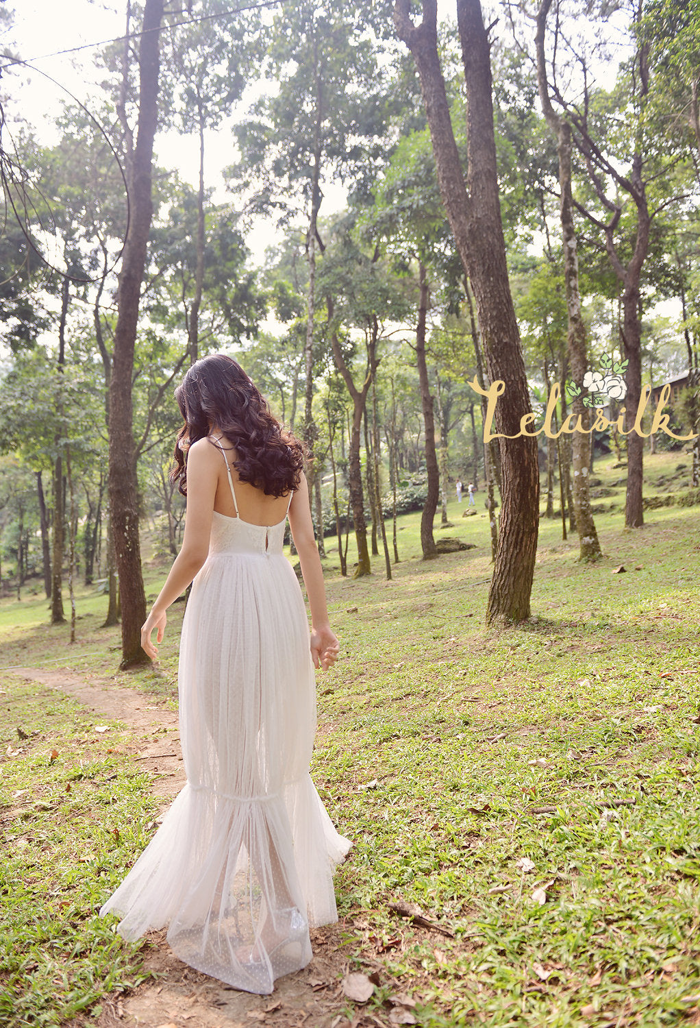 Soft Silk Bridal Gown - Sexy Bridal Gown - Flowy Wedding Dress