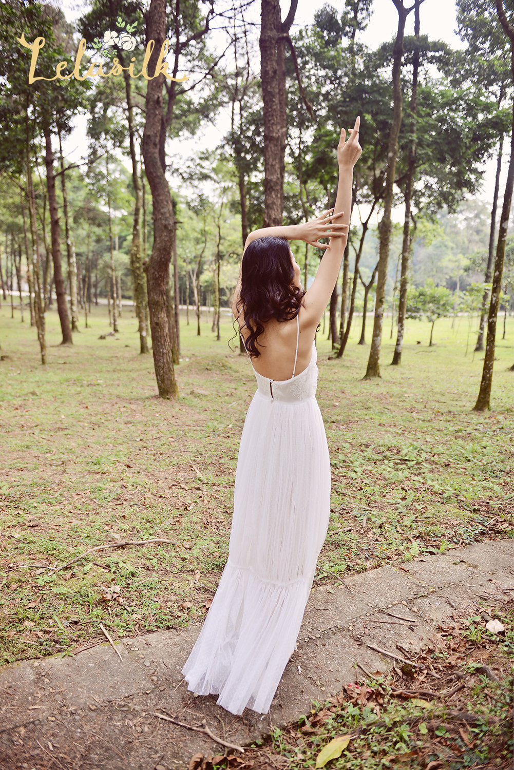 Soft Silk Bridal Gown - Sexy Bridal Gown - Flowy Wedding Dress