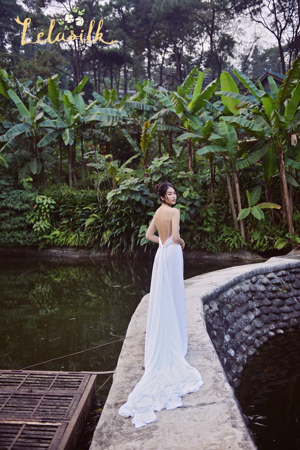 Long Train Wedding Dress - Tailored Wedding Dress - Tailoring Bridal Gown