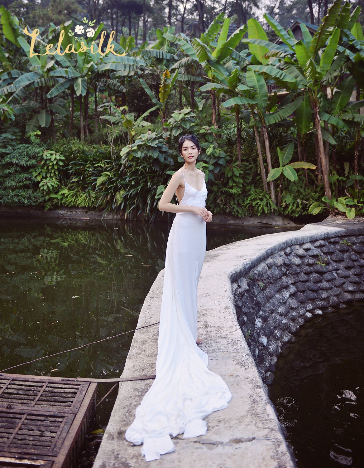 Long Train Wedding Dress - Tailored Wedding Dress - Tailoring Bridal Gown