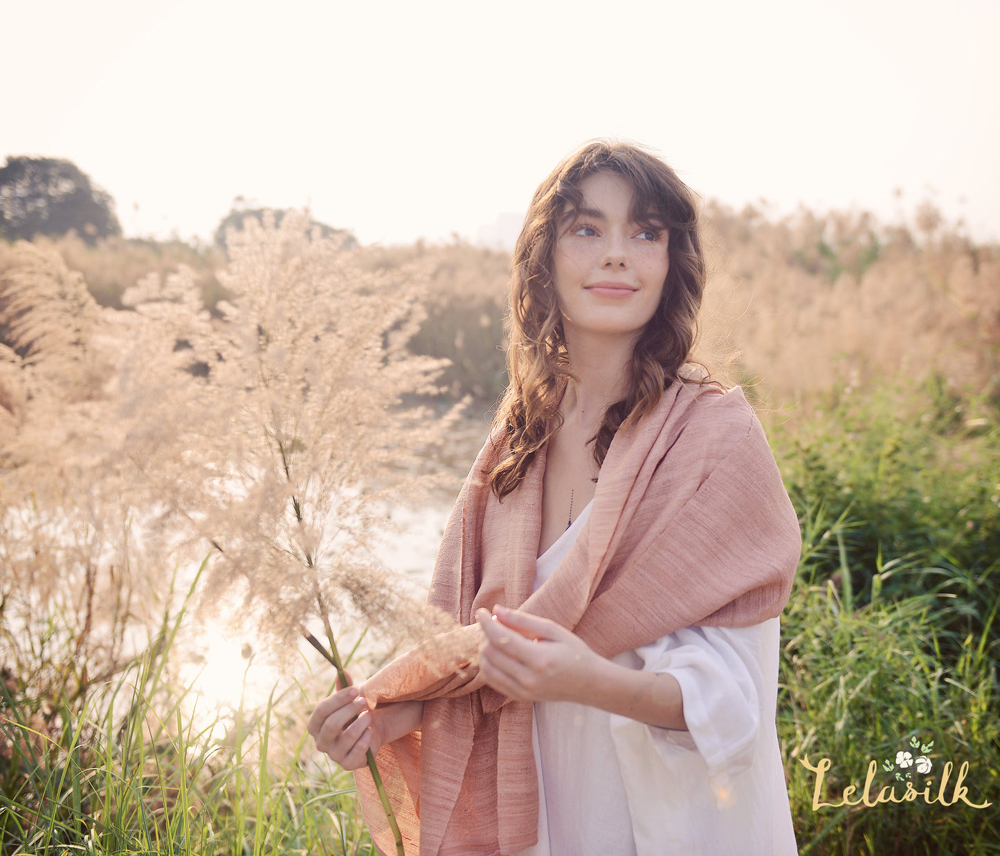 Scarf for Women - Woven Silk Scarf - Women's Scarves - Woven Silk Long Scarf - Gift For Her