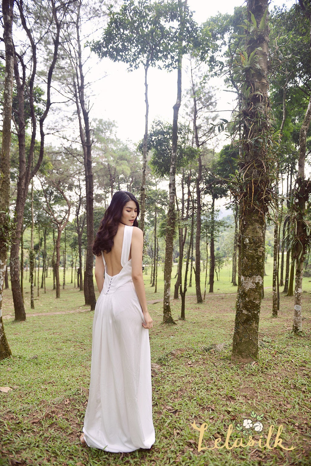 Sexyback Silk Dress - Evening Prom Dress - Bridesmaids Silk Dress