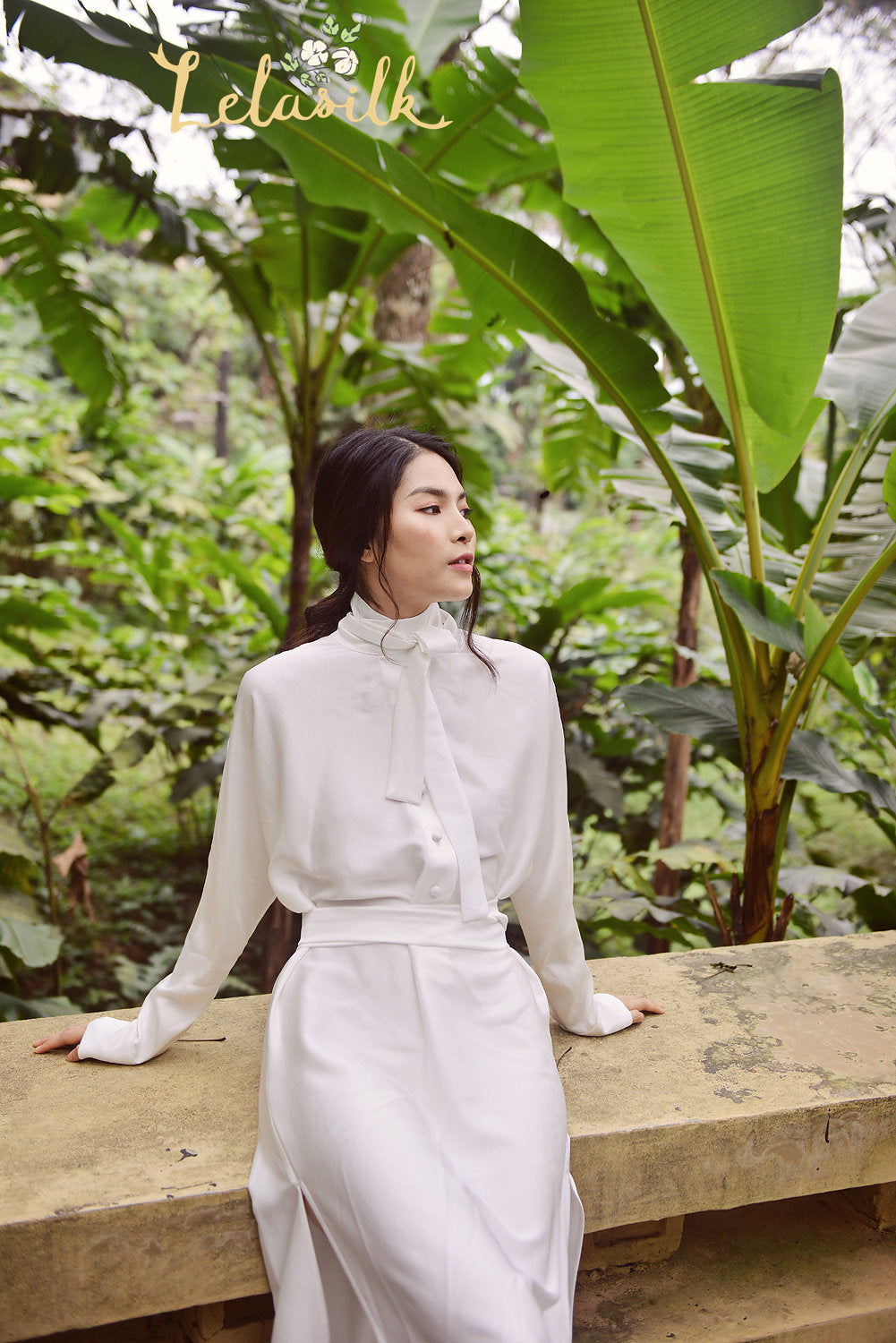 Silk Shirt Formal Dress - Event Silk Dress - Formal Evening Silk Gown