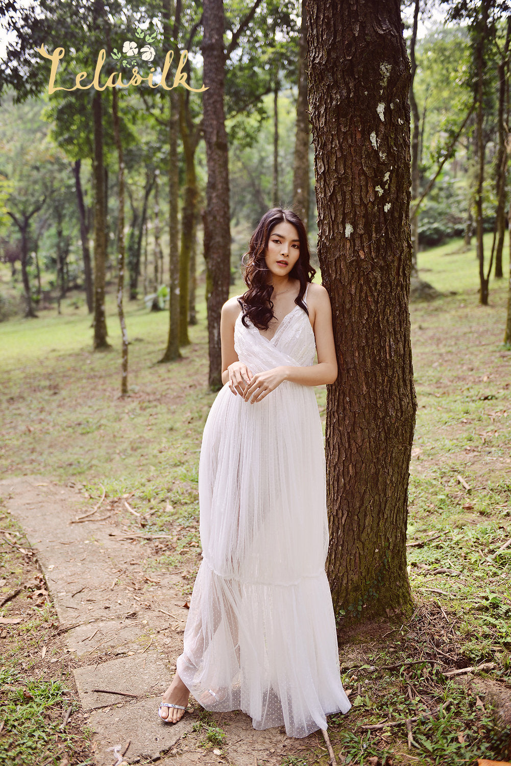 Soft Silk Bridal Gown - Sexy Bridal Gown - Flowy Wedding Dress