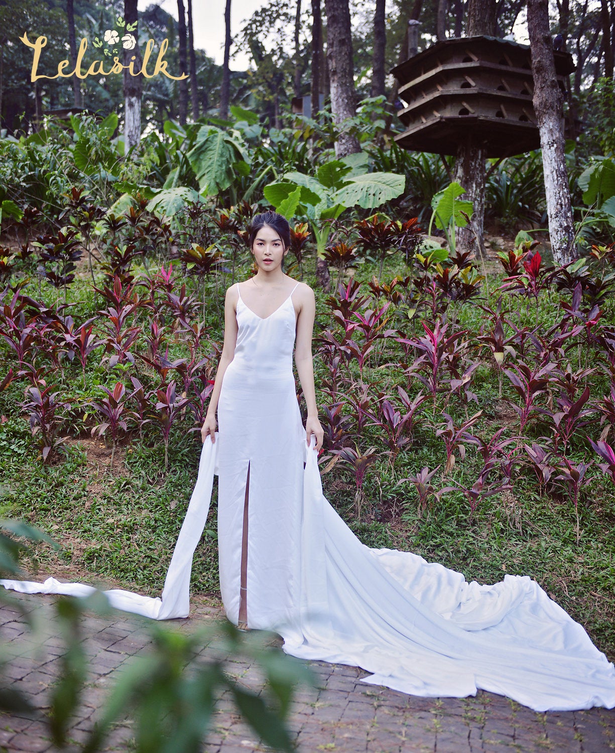 Long Train Wedding Dress - Tailored Wedding Dress - Tailoring Bridal Gown