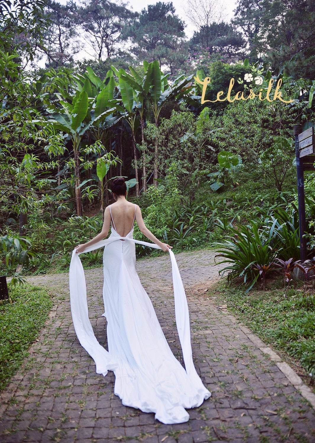Long Train Wedding Dress - Tailored Wedding Dress - Tailoring Bridal Gown