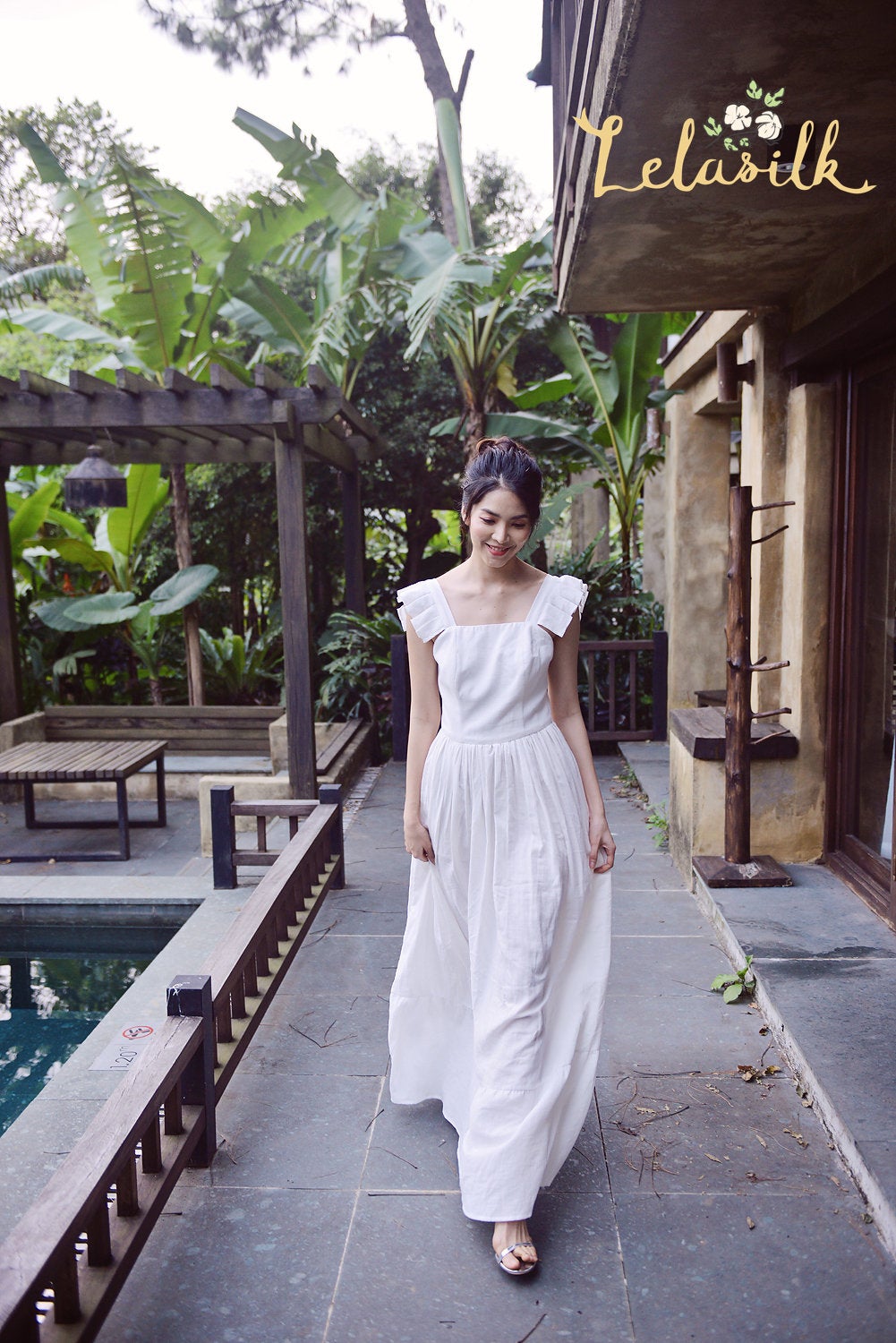 Long Linen Dress - Long Beach Dress - Women Organic Clothing