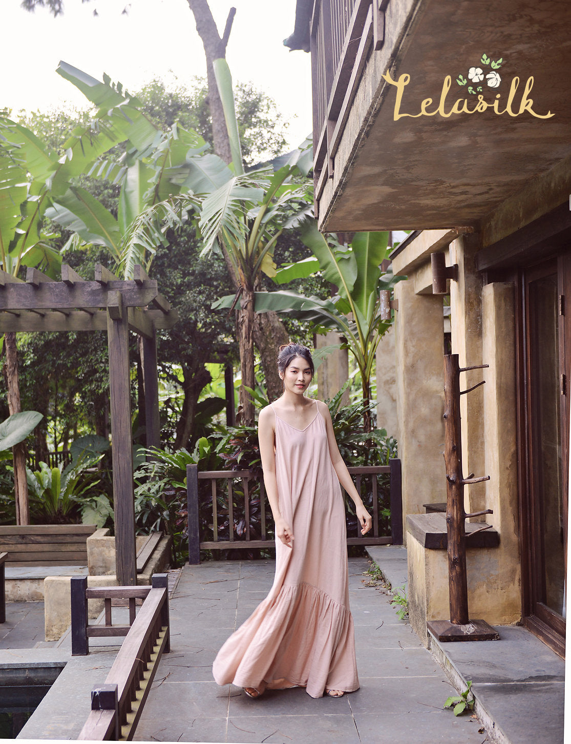 Backless Cotton Dress - Openback Cotton Dress - Sexy Resort Dress