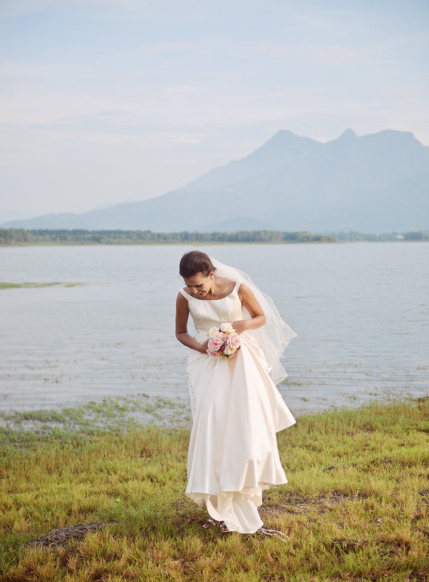 Ballgown Wedding Dress - Ivory Classic Bridal Gown - Silk Wedding Dress