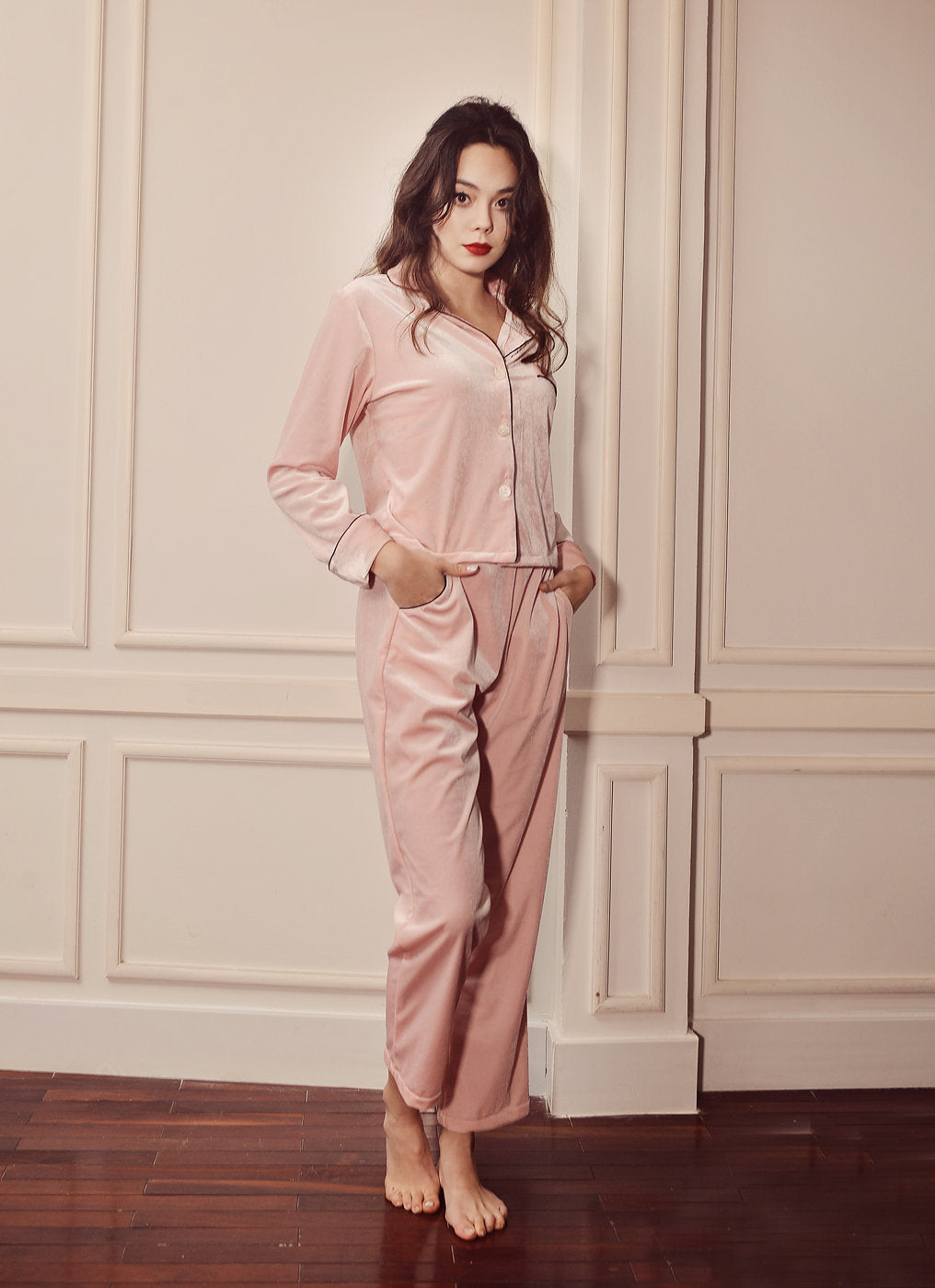 Women Velvet Loungewear - Women Velvet Pajamas - Velvet Women PJs - Gift for Her