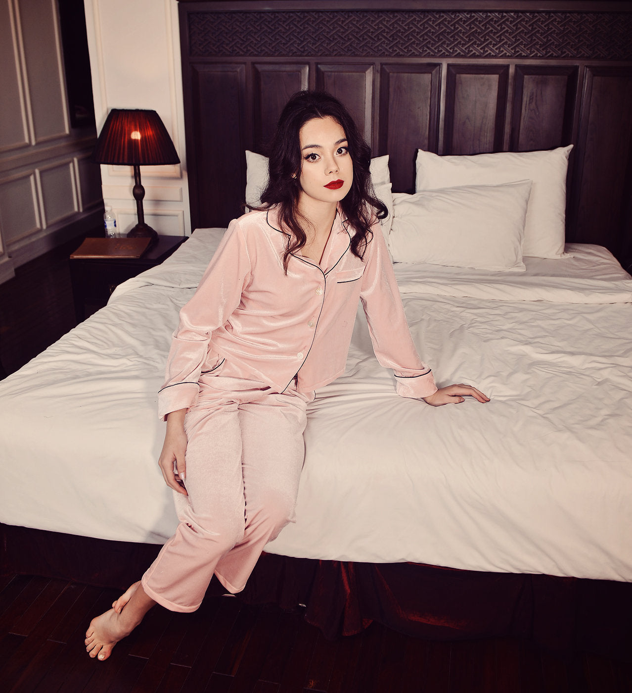 Women Velvet Loungewear - Women Velvet Pajamas - Velvet Women PJs - Gift for Her