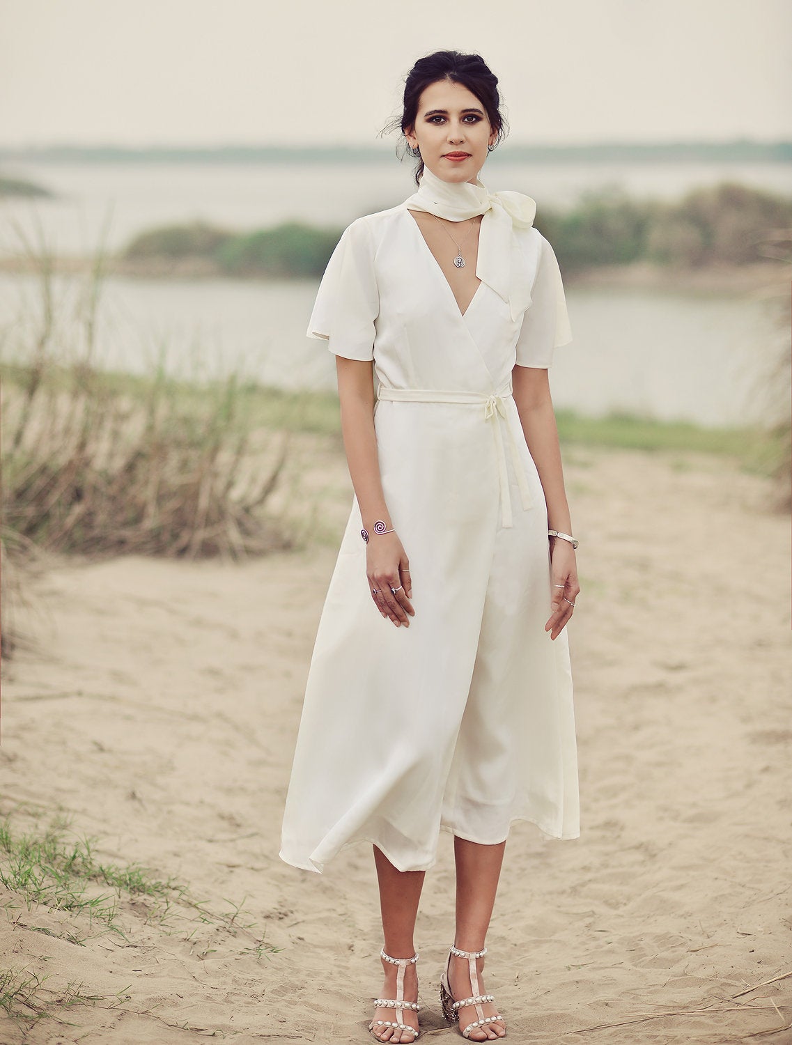 Silk Dress Lelasilk - Summer Silk Dress - Wedding Guest Dress