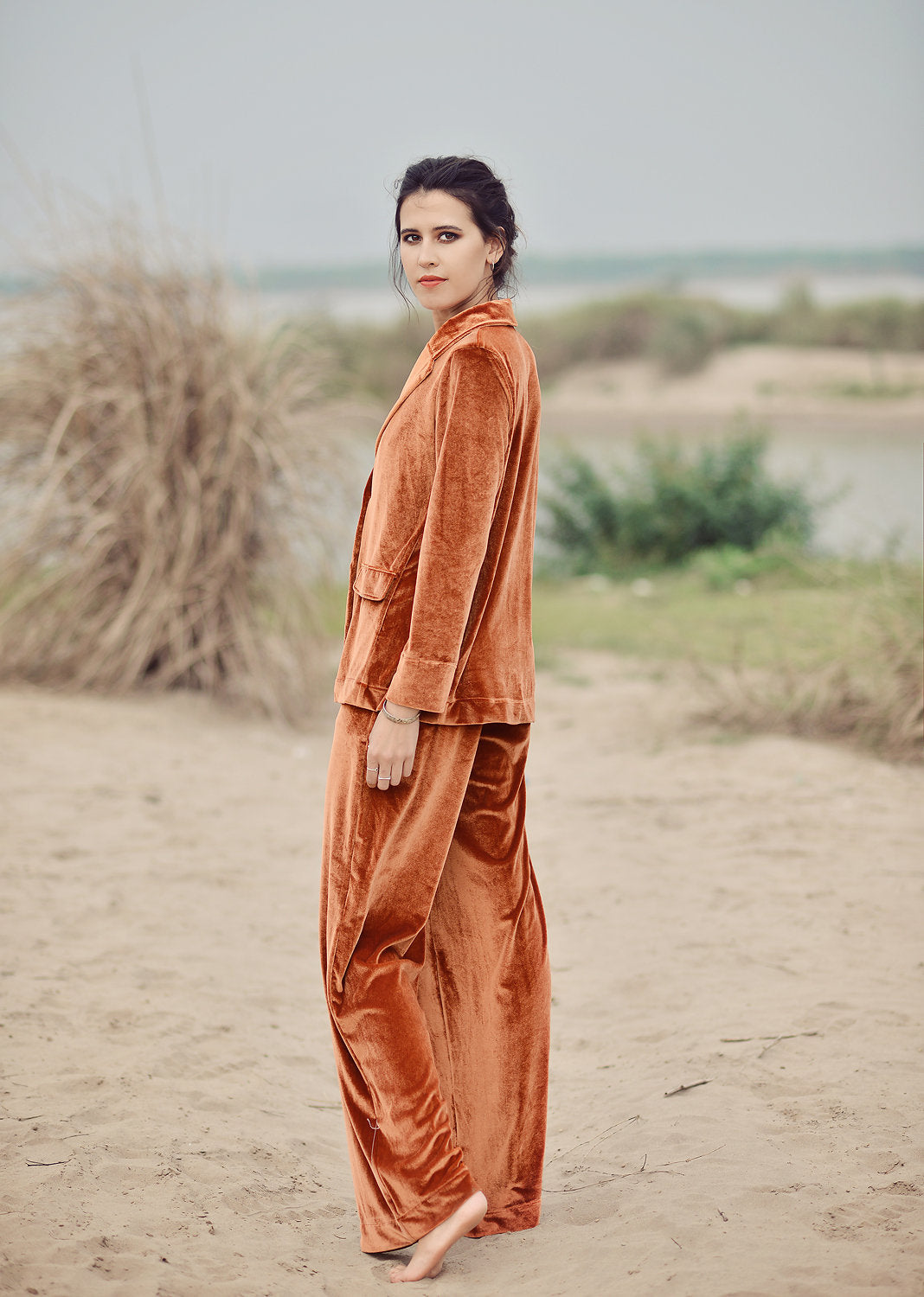 Pajamas Women - Winter Set - Velvet Suit Women - Winter Women PJs - Velvet Women Set