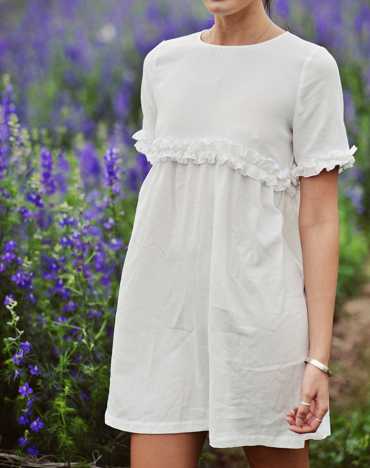 Petite Linen Dress - Short Cotton Dress - Organic Cotton Dress