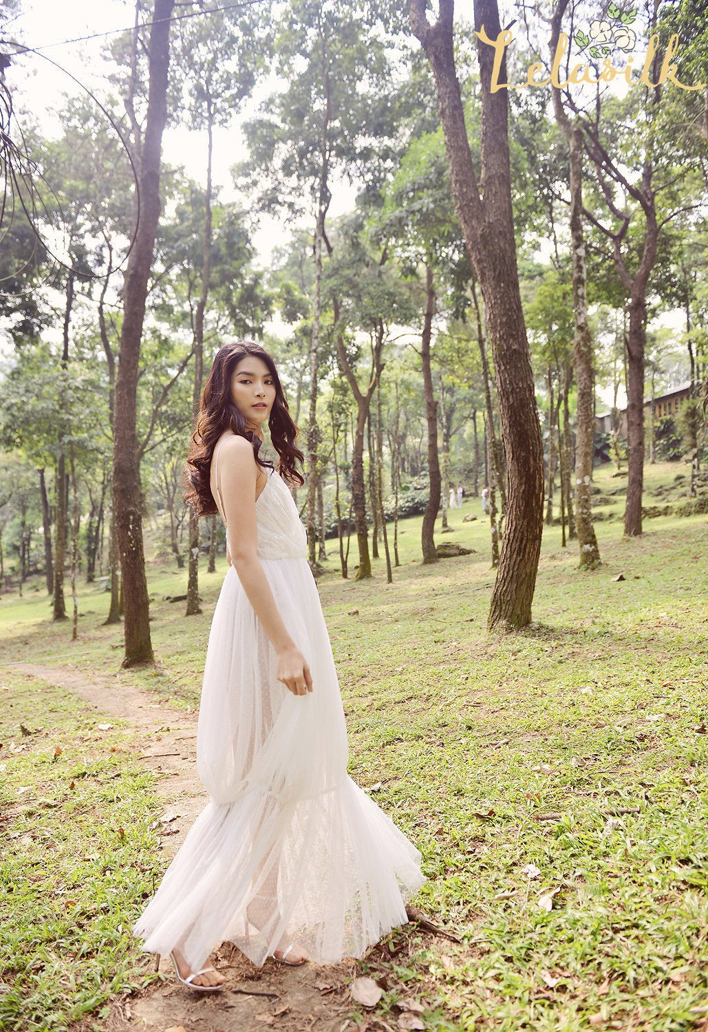 Soft Silk Bridal Gown - Sexy Bridal Gown - Flowy Wedding Dress