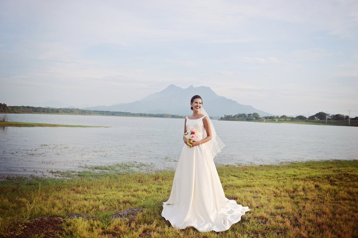 Ballgown Wedding Dress - Ivory Classic Bridal Gown - Silk Wedding Dress