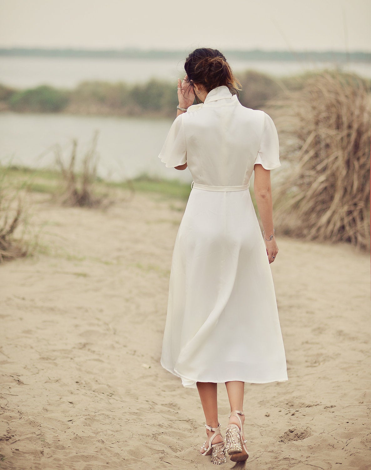 Silk Dress Lelasilk - Summer Silk Dress - Wedding Guest Dress