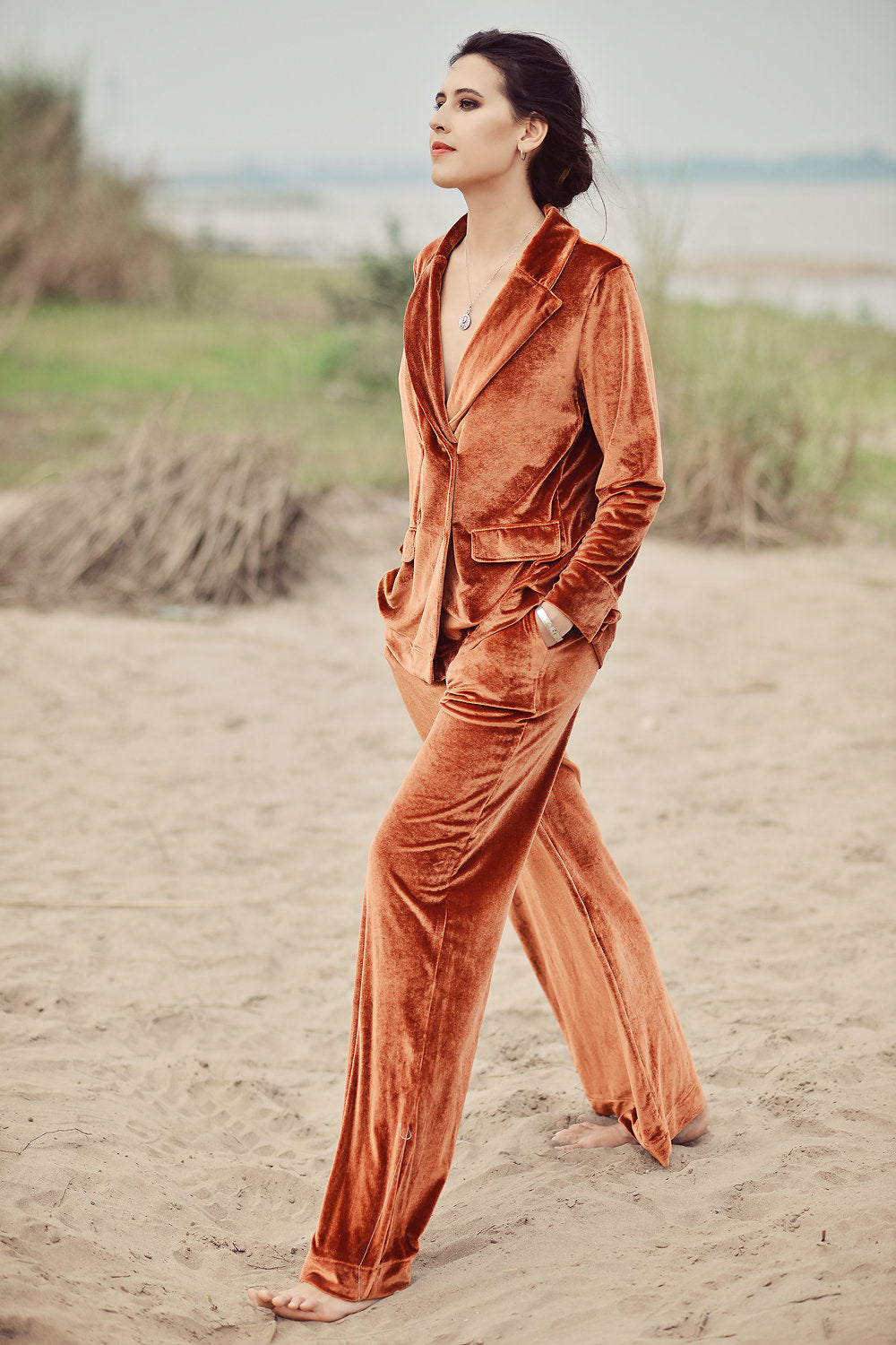 Winter Velvet Pajamas - Velvet Suit Women - Winter Women PJs - Velvet Women Set