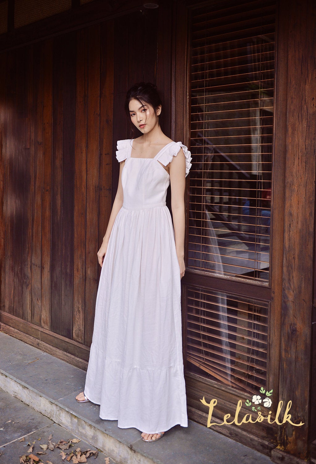 Long Linen Dress - Long Beach Dress - Women Organic Clothing