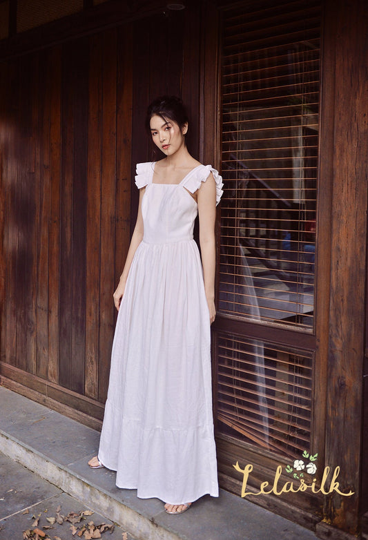 Long Linen Dress - Long Beach Dress - Women Organic Clothing
