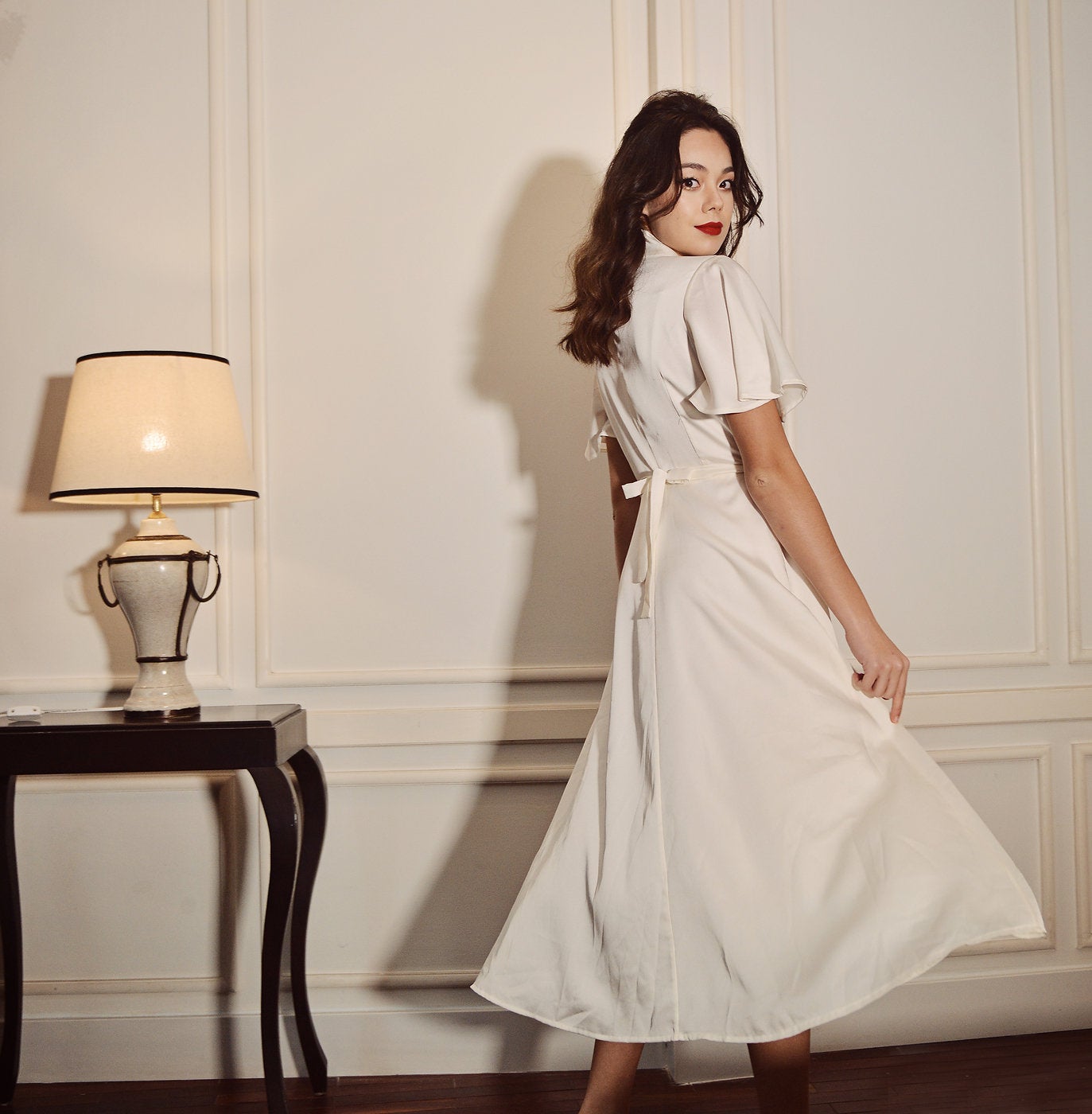 Silk Dress Lelasilk - Summer Silk Dress - Wedding Guest Dress