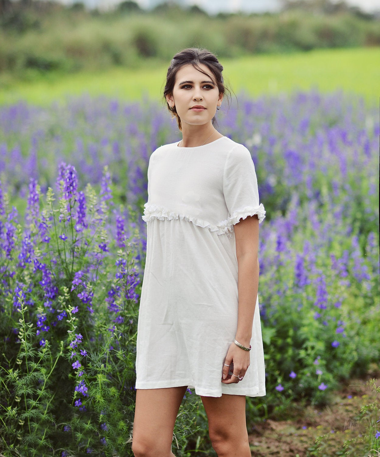 Petite Linen Dress - Short Cotton Dress - Organic Cotton Dress