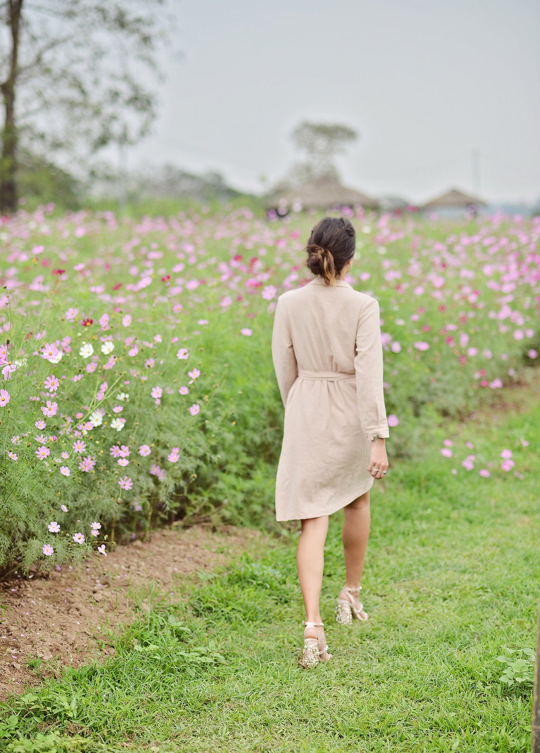 Linen Shirt Dress - Everyday Cotton Dress - Women Summer Dress