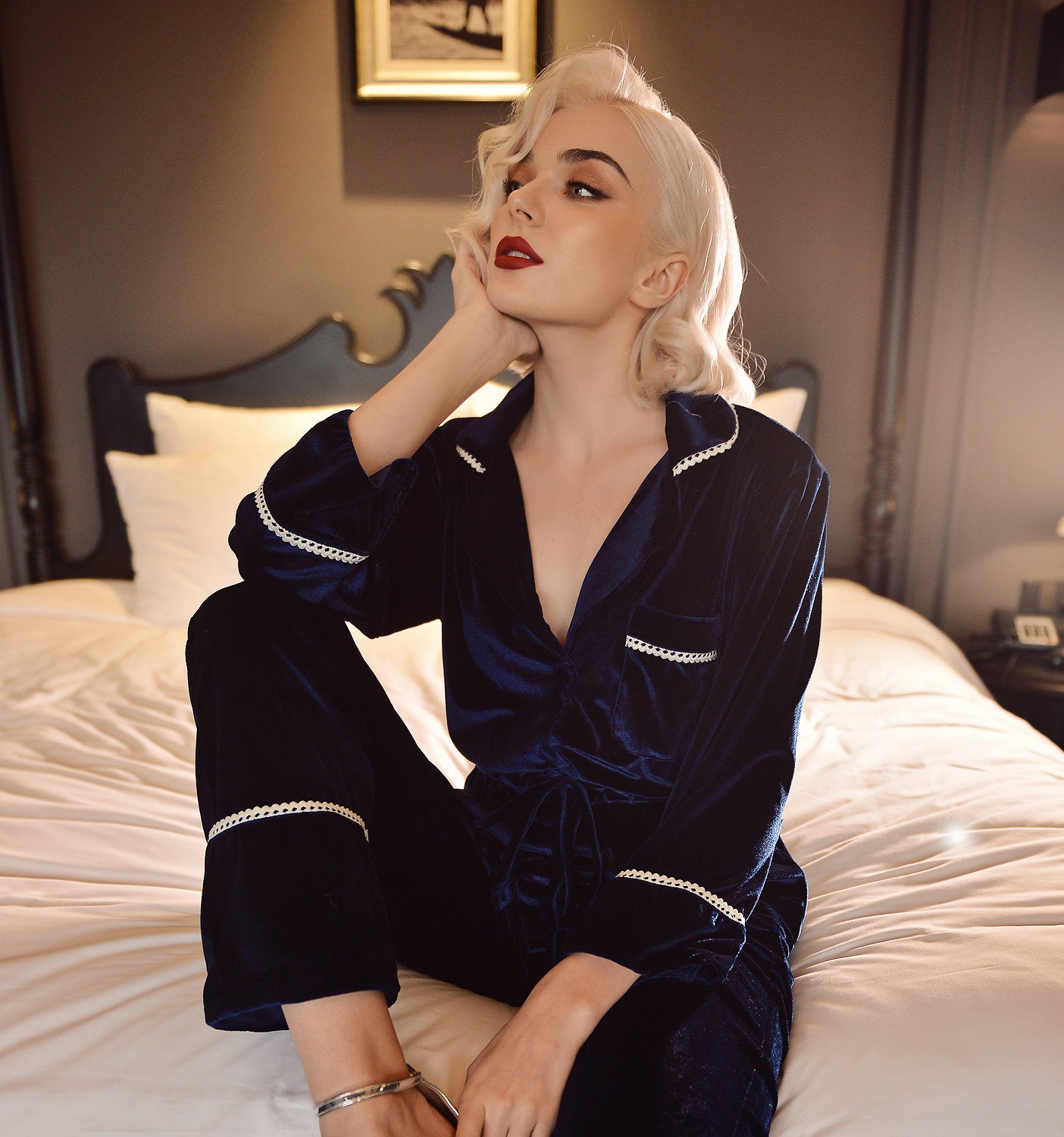 Women Pajamas Velvet - Women Velvet Pjs - Velvet Women Sets