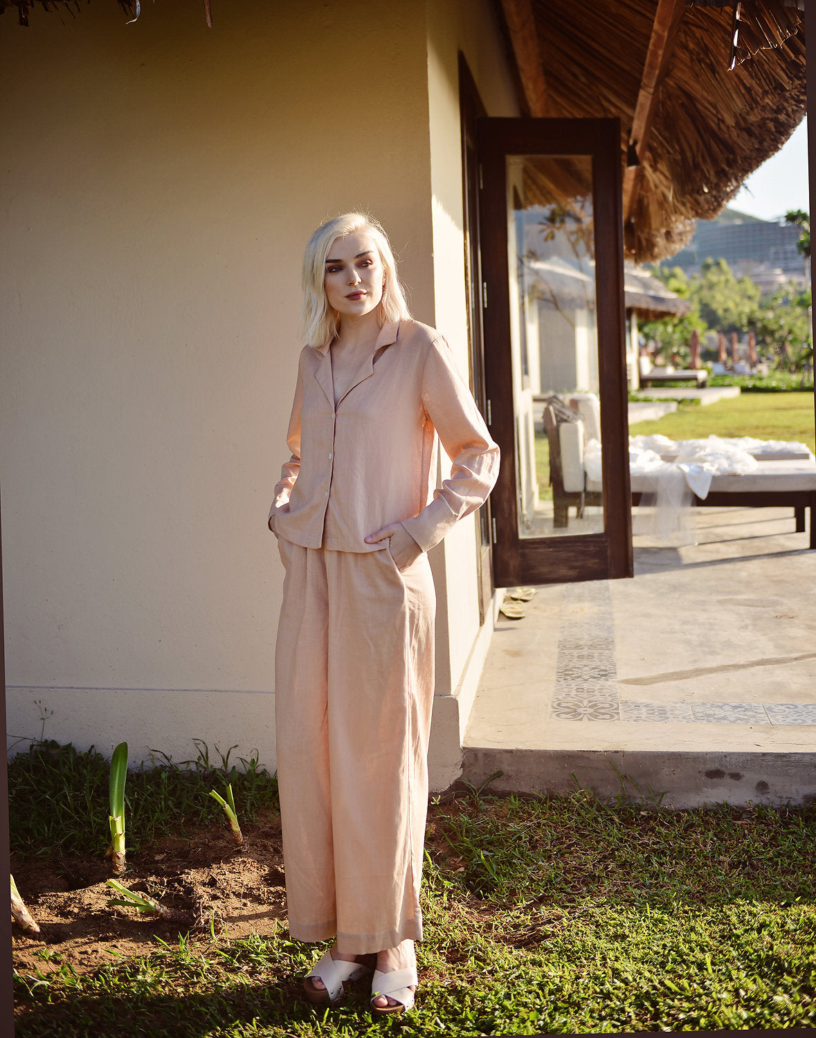 Linen LoungeWear Women - Cotton Pajamas Women - Cotton LoungeWear - Ladies Nightwear - Women Cotton Pjs