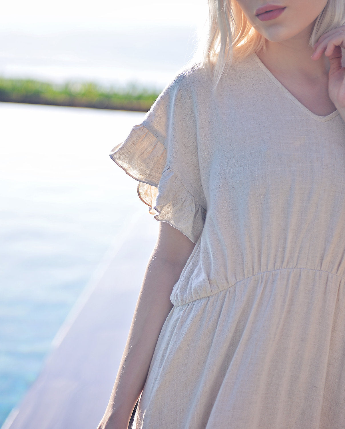 Linen Caftan Women - Women Linen Dress - Cotton Summer Dress - Natural Fabric