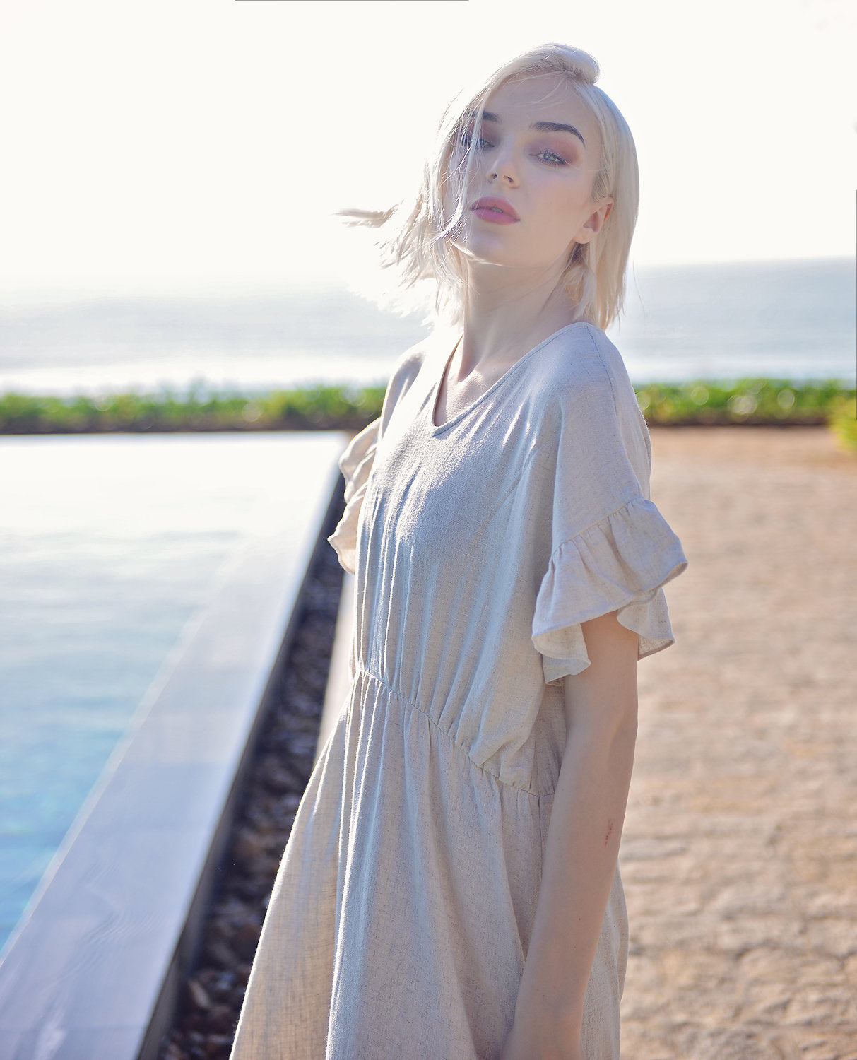 Linen Caftan Women - Women Linen Dress - Cotton Summer Dress - Natural Fabric