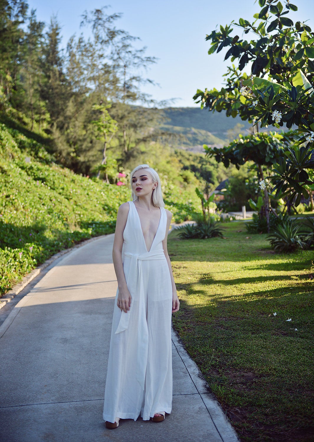 Linen Jumpsuit Women - Long Linen Jumpsuit - Women Organic Clothing
