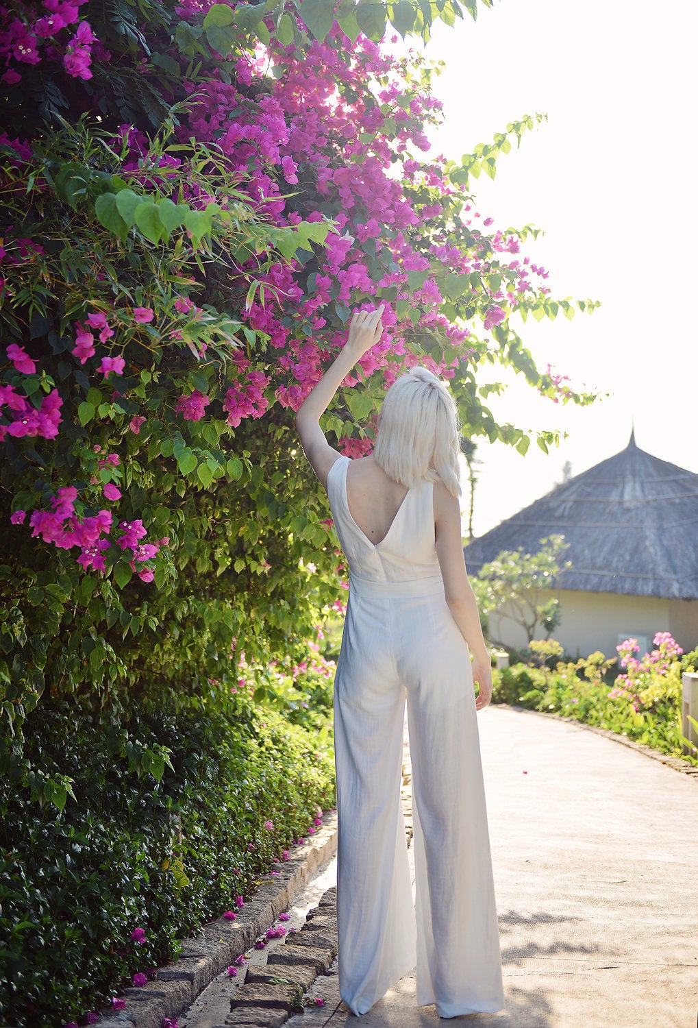 Linen Jumpsuit Women - Long Linen Jumpsuit - Women Organic Clothing
