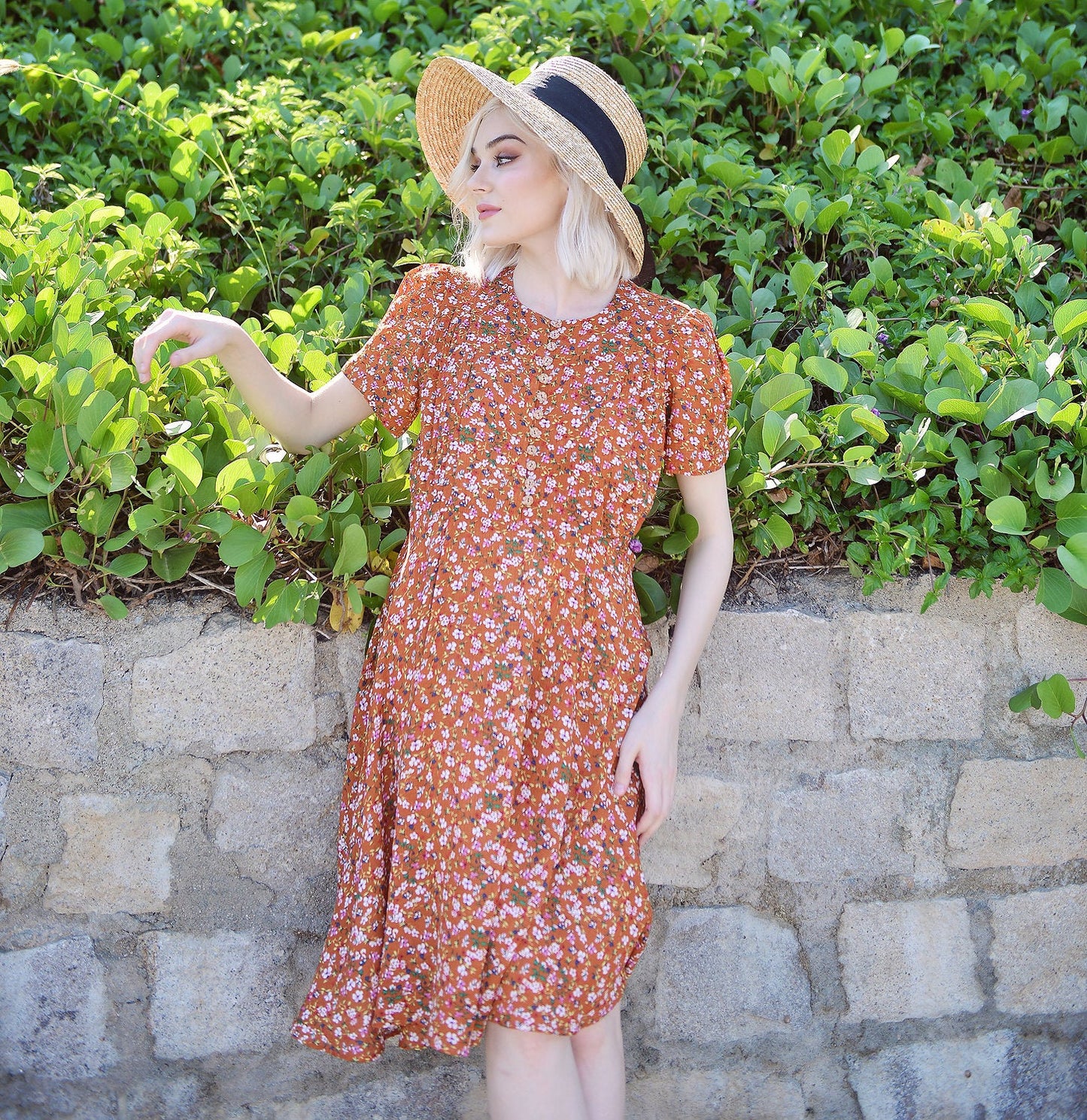 Flower Midi Dress - Limited fabric