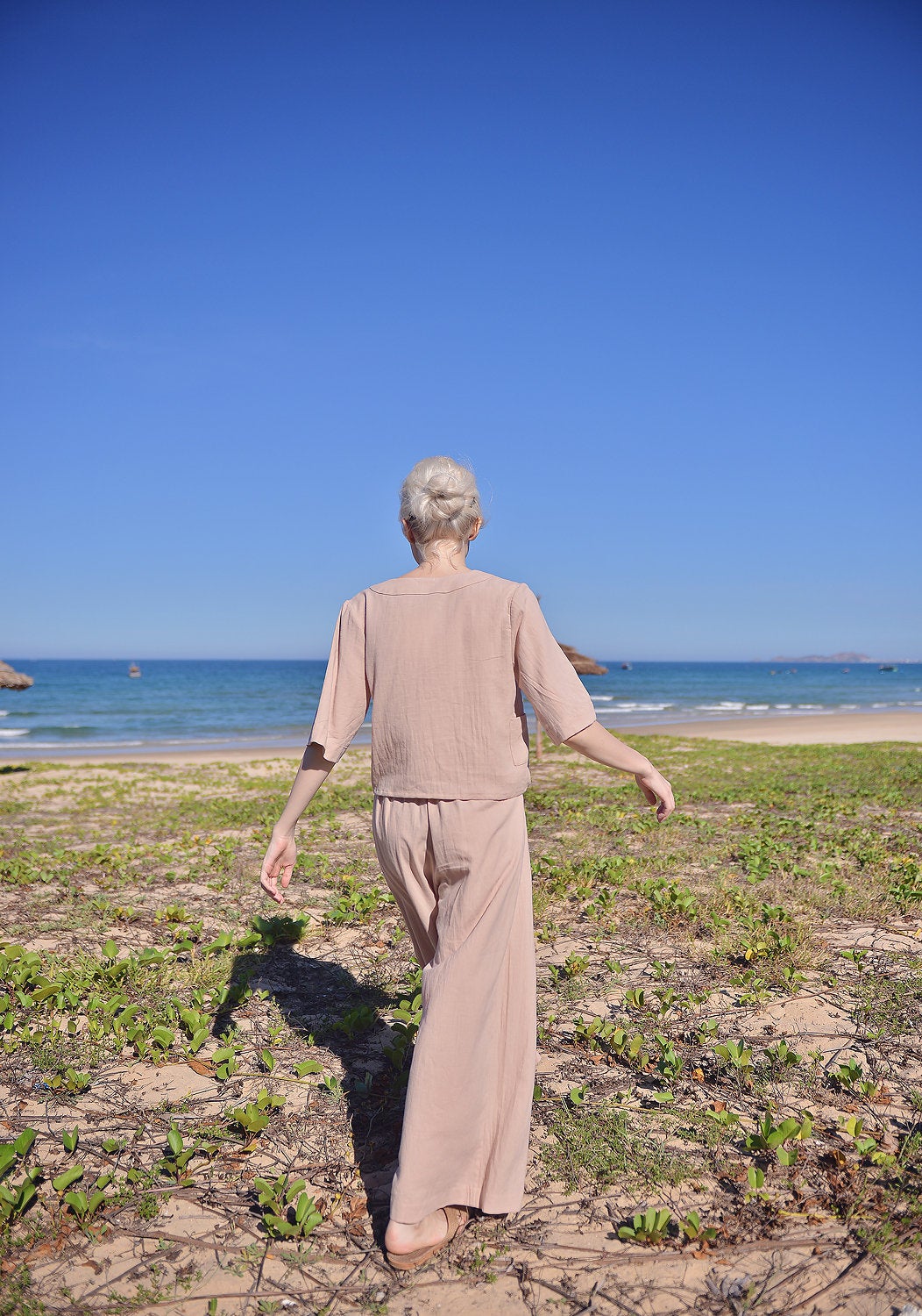 Linen Pajamas Women - Loose Fit Linen Pjs - Summer Linen Sets