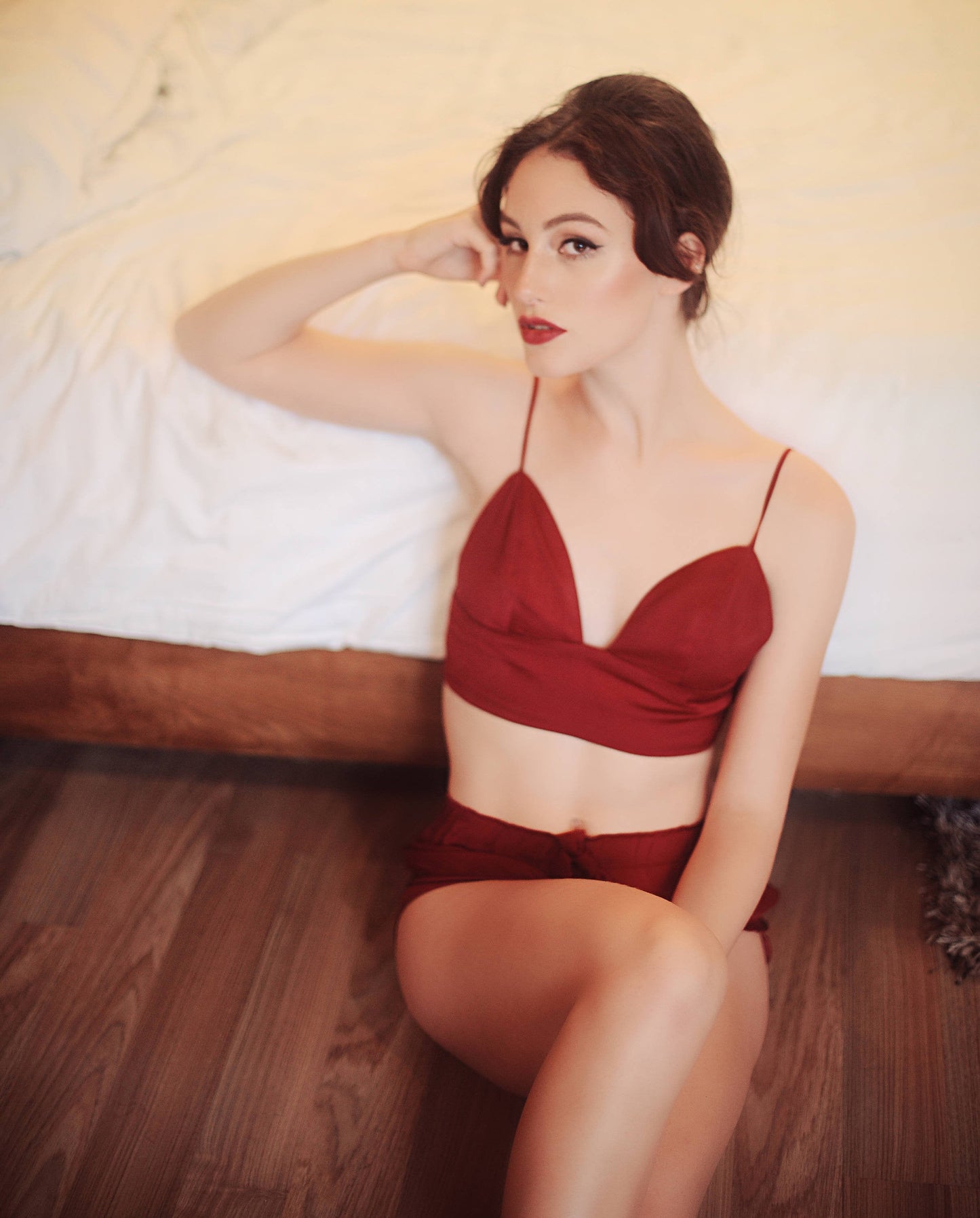 Adjustable Silk Bras - Tie on the back - Silk Sexy Lingeries - Bridal Undergarment