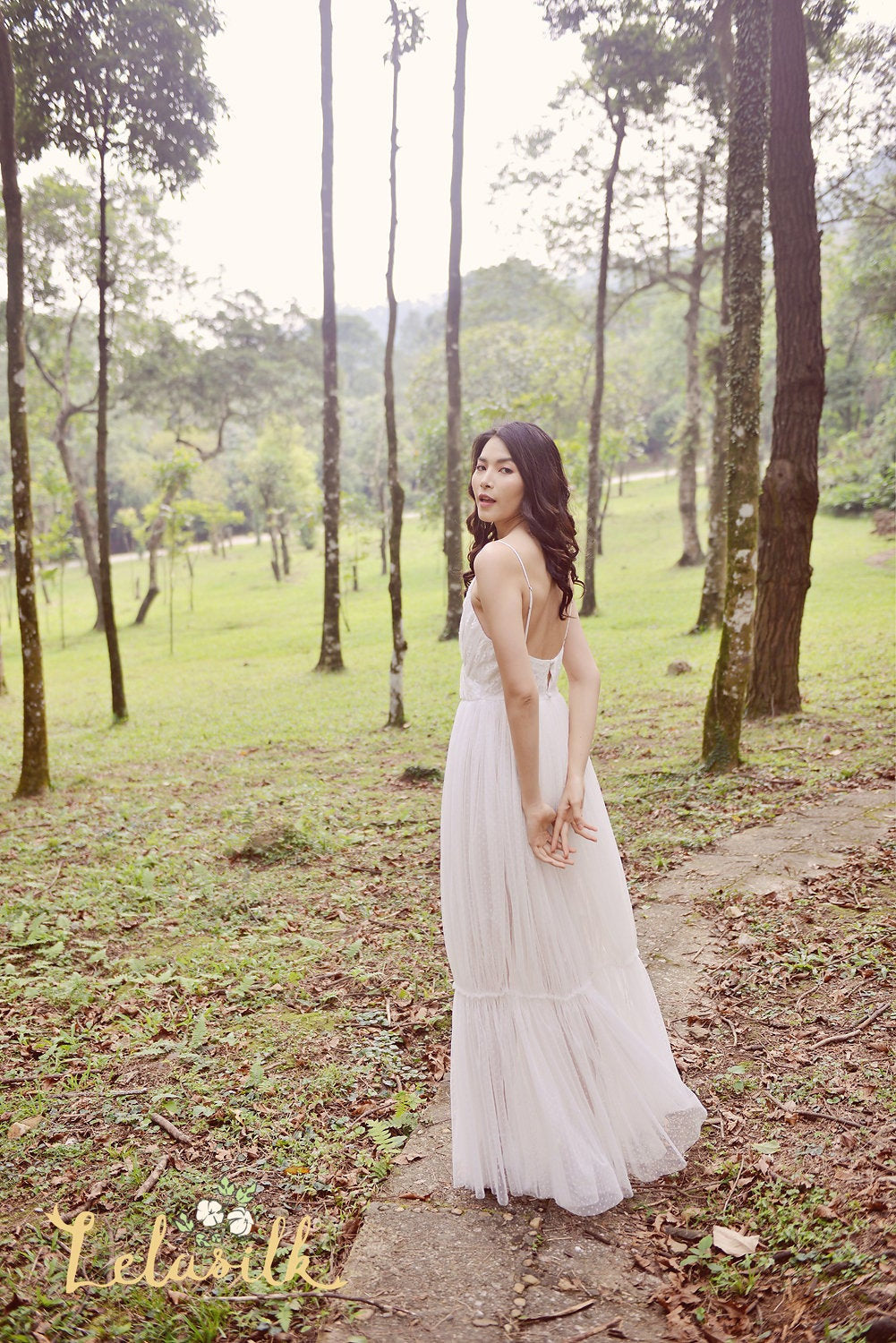 Soft Silk Bridal Gown - Sexy Bridal Gown - Flowy Wedding Dress