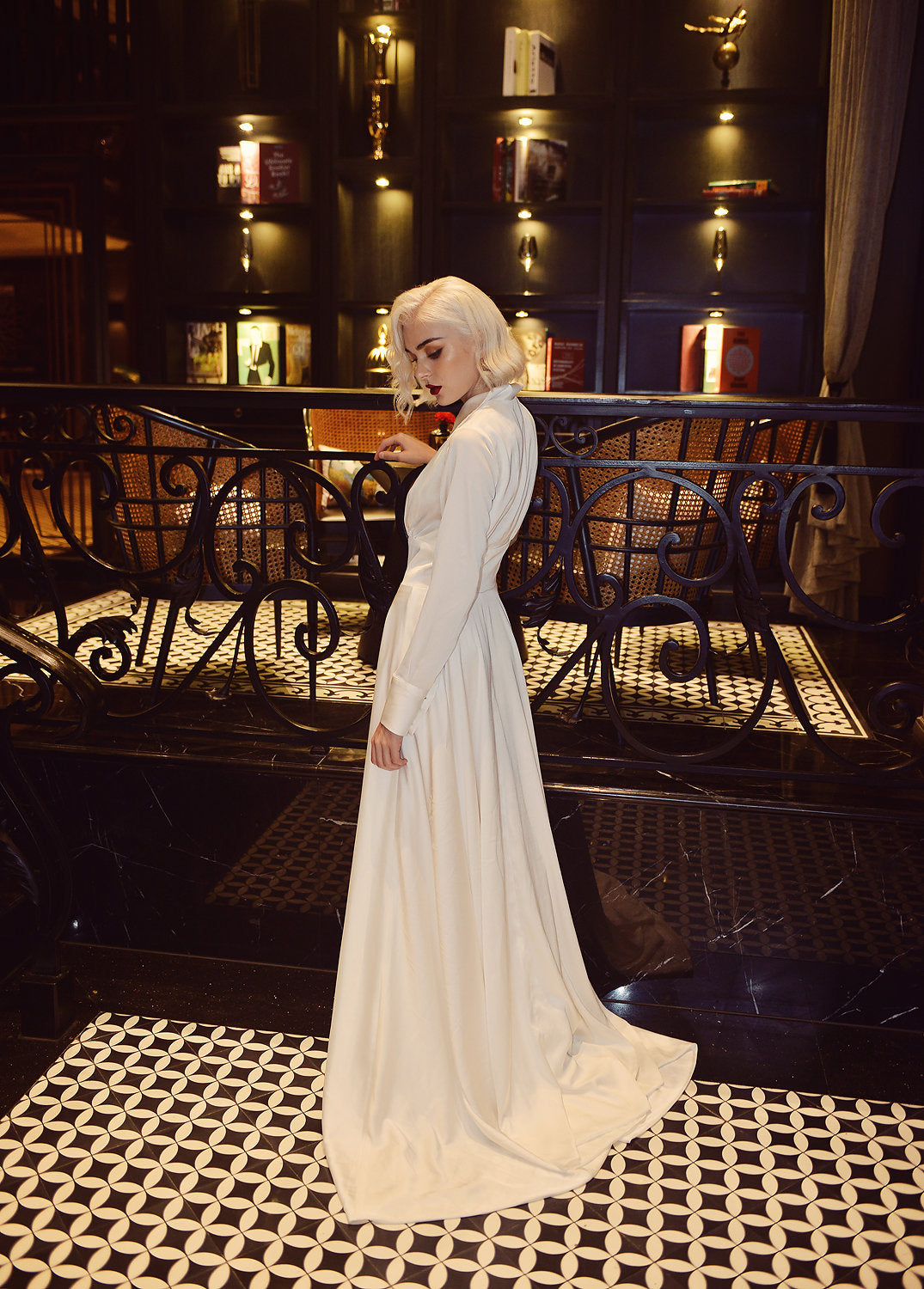 Modest Wedding Dress - Wedding Dress with Train - Bridal Dress with Train