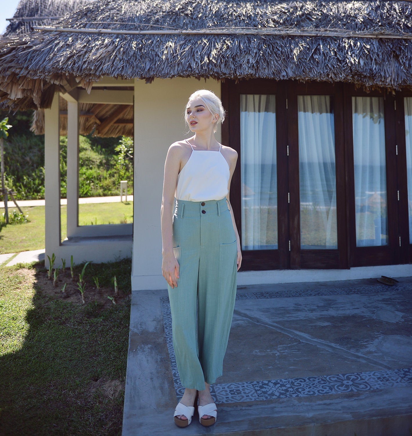 Linen Pants Women - Linen Pants with Pockets - Linen Women Trousers